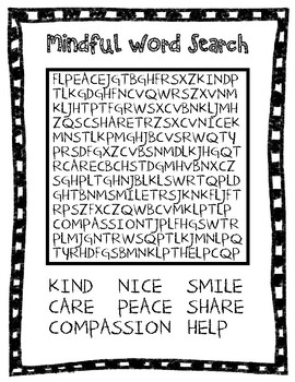 Mindfulness Word Search Wordmint Word Search Printable - Riset