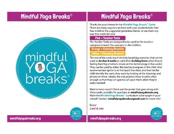 Preview of Mindful Yoga Breaks Card Deck