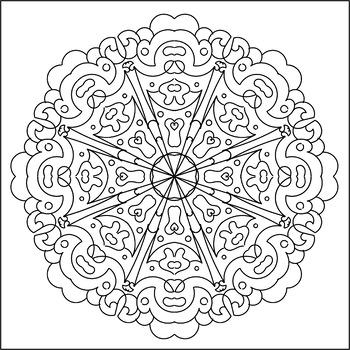 Mindful coloring Pages For Middle School, Animal Mandala Worksheet ...