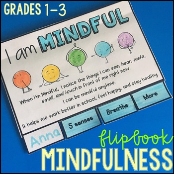 Preview of Mindfulness Activities mini Flipbook and Bookmarks