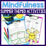 Mindfulness Activities For Summer Counseling And SEL Lessons