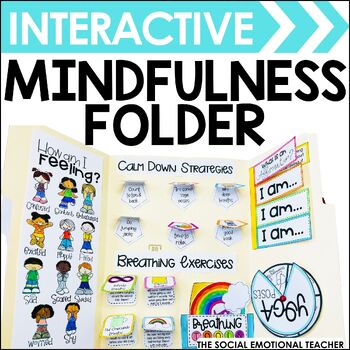 Preview of Mindfulness Strategies & Activities Interactive Folder Lap Book