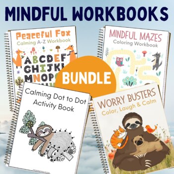 Preview of Mindfulness Activities Workbook Bundle