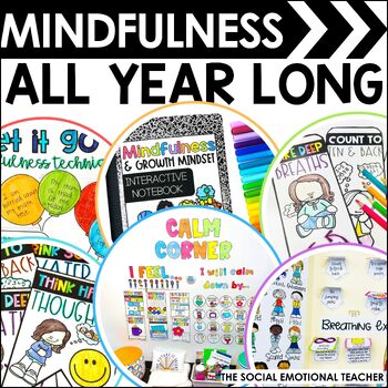 Preview of Mindfulness Activities for a Full Year: Mindfulness Strategies, Coloring & More!