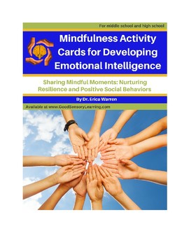 Preview of Mindfulness Activity Cards for Developing Emotional Intelligence & Social Skills