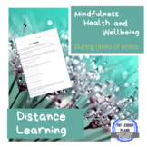 Mindfulness Activity For Stress - Distance Learning Activity