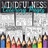 Mindfulness Affirmations Coloring Pages | Mindfulness Colo