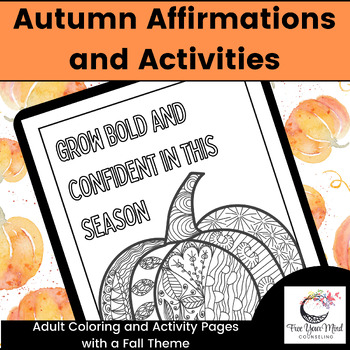 Preview of Mindfulness Affirmations and Activities for Fall