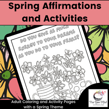 Preview of Mindfulness Affirmations and Activities for Spring