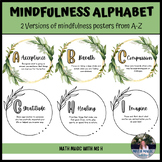 Mindfulness Alphabet Posters Classroom Decor