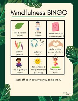 Preview of Mindfulness BINGO