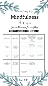 Preview of Mindfulness Bingo