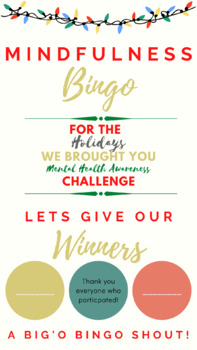 Preview of Mindfulness Bingo Challenge: Holiday Edition Winners Announcement