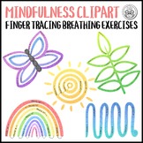 Mindfulness Breathing Exercise Clipart for Mental Health a