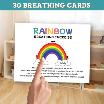 Mindfulness Breathing Posters Cards Exercises Mindful Self Regulation ...