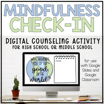 Preview of Mindfulness Check-In Digital Counseling Activity