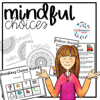 Preview of Mindfulness Choices | Mindfulness Activities