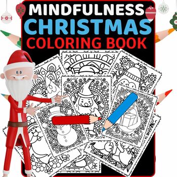 Preview of Mindfulness Winter Coloring Pages,Winter coloring for New Year, 100%printable