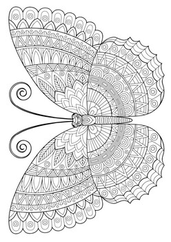 Download Mindfulness Coloring Page - Butterfly 1 by MR PYP | TpT