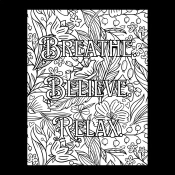 Mindfulness Coloring Page for Teachers - Freebie! by Miss Bee's Bodega