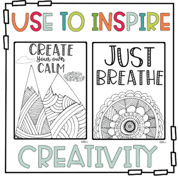 Mindfulness Coloring Pages by The School Counselor Is In | TpT