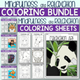Mindfulness & Stress Relieving Coloring Pages BUNDLE - Rel