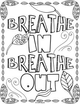 Mindfulness Coloring Pages | Mindfulness Posters | Mindfulness Activities