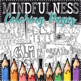 Mindfulness Coloring Pages for Kids| Mindfulness Posters |