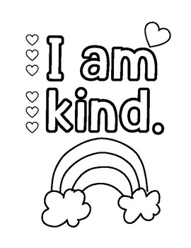 Positive Affirmations Children, Mindfulness Coloring Pages For Kids