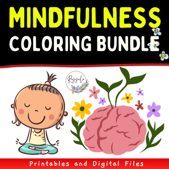Preview of Mindfulness Coloring Pages MEGA bundle