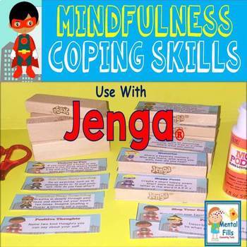 Preview of Mindfulness Coping Skills to use with Jenga® Game