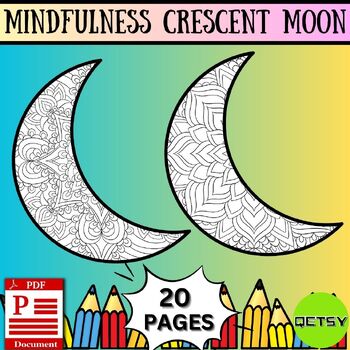 crescent moon coloring pages
