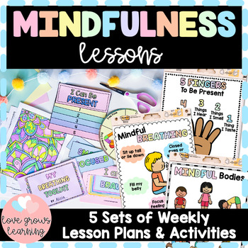 Preview of Mindfulness Curriculum Activities and Lessons - Social Emotional Learning