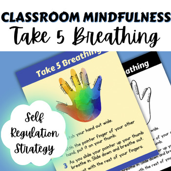 Mindfulness Deep Breathing “Take 5” Strategy by Savvy SEL | TPT
