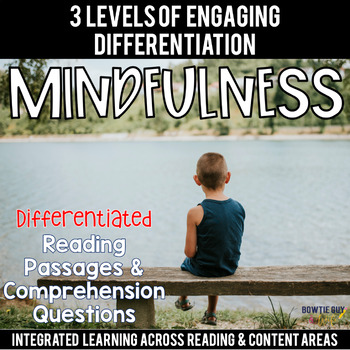 Preview of Mindfulness Differentiated Reading Passages & Questions