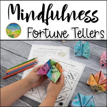 Preview of Mindfulness Fortune Teller - A Calming SEL Lesson, Activity & Craft