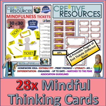 Preview of Mindful Exercises Cards - SEL Activities & Mindfulness