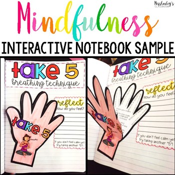 Preview of Mindfulness Interactive Notebook FREE SAMPLE