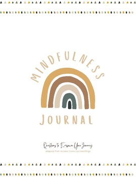 Preview of Mindfulness Journal: Questions to Empower, Hero's journey, Non judgment, awarnes