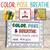 Mindfulness Journal with Yoga Poses and Breathing Strategies