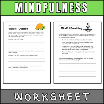 Preview of Mindfulness Matter | Mindfulness Practical Worksheets for Student Well-Being