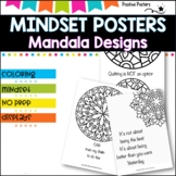 Mindfulness /Mindset posters, calm coloring for social emo
