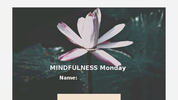 Preview of Mindfulness Monday Color Distraction-Black