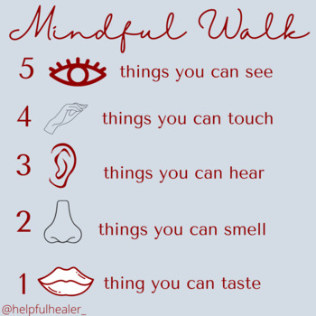 Preview of Mindfulness Poster: Free SEL visual to teach mindfulness
