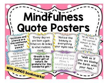 Mindfulness Posters by Lisa's Learning Shop  Teachers Pay 