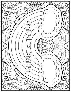 Mindfulness Pride Coloring Pages | Pride Month Coloring Sheets | LGBTQ+ ...