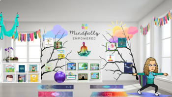 Preview of Mindfulness SEL Virtual Room (Google Slides & PowerPoint)