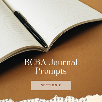 Preview of Mindfulness+Science: Journal Prompts for BCBA Task List Section C