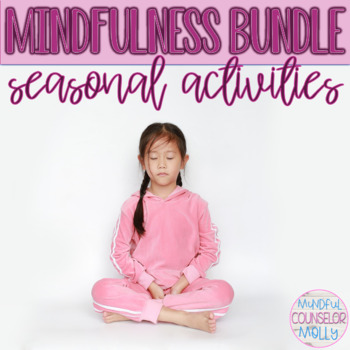 Preview of Mindfulness Seasonal Activity Bundle, Digital & Printable