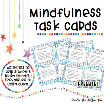 Mindfulness Task Cards - FREEBIE by Under the Willow Tree | TPT